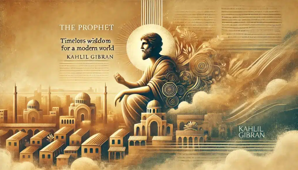 'The Prophet' by Kahlil Gibran. The design blends timeless wisdom